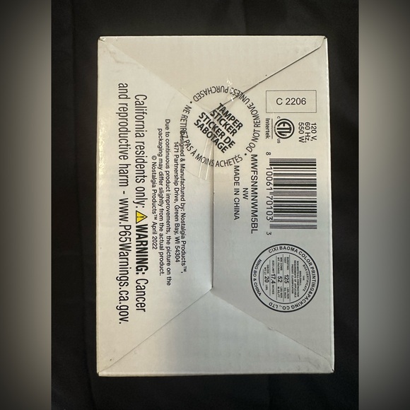 My Mini Limited Edition Baby Blue Snowman Waffle Maker NEW IN BOX - Picture 3 of 4